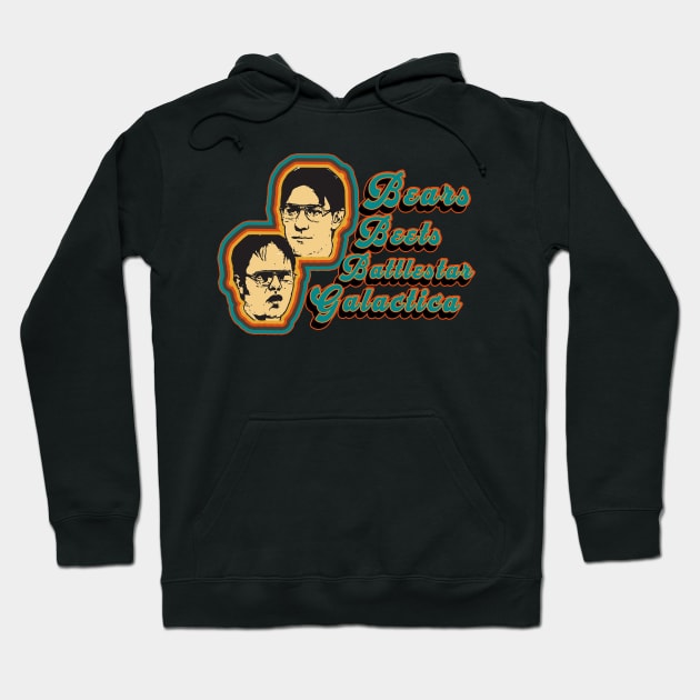 Bears Beets Battle star Galactica Hoodie by theofficefunatics